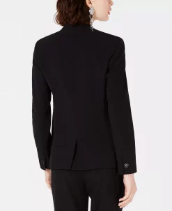 Bar III Women's Collarless Open-Front Blazer, Created For Macy's -Sam Edelman Shop 11627114 fpx