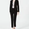 Bar III Women's Open-Front Jacket, Printed Blouse & Straight-Leg Pants, Created For Macy's -Sam Edelman Shop 11627116 fpx