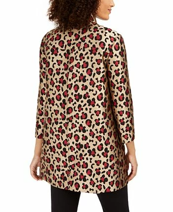 Anne Klein Mal-Print Trapeze Topper Jacket 4 Anne Klein Mal-Print Trapeze Topper Jacket - Image 2