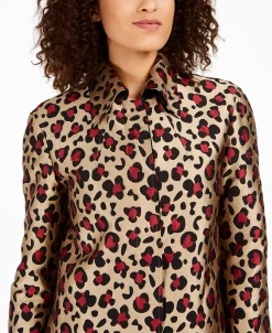 Anne Klein Mal-Print Trapeze Topper Jacket 8 Anne Klein Mal-Print Trapeze Topper Jacket -Sam Edelman Shop 15652168 fpx