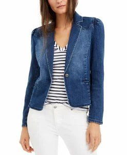 INC International Concepts Women's Puff-Sleeve Blazer, Created For Macy's