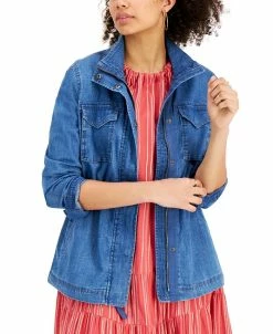 Style & Co Hambray Twill Jacket, Created For Macy's