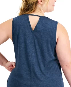 ID Ideology Plus Size Keyhole-Back Tank Top, Created For Macy's -Sam Edelman Shop 18534243 fpx