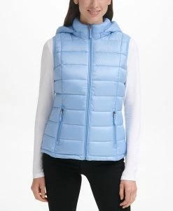 Charter Club Women's Packable Hooded Down Puffer Vest, Created For Macy's