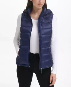 Charter Club Women's Packable Hooded Down Puffer Vest, Created For Macy's -Sam Edelman Shop 19265480 fpx