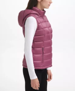 Charter Club Women's Packable Hooded Down Puffer Vest, Created For Macy's -Sam Edelman Shop 19265659 fpx
