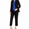 Bar III Women's Single-Button Blazer, Tie Neck Blouse & Tie Front Capri Pant, Created For Macy's -Sam Edelman Shop 19460854 fpx