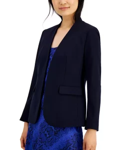 Bar III Women's Collarless Open-Front Blazer, Created For Macy's -Sam Edelman Shop 19460962 fpx
