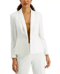 Kasper Crepe One-Button Blazer -Sam Edelman Shop 19492761 fpx