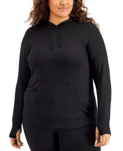 Sam Edelman Shop 27 ID Ideology Plus Size Knit Hoodie, Created For Macy's