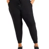 ID Ideology Plus Size Drawstring Knit Joggers, Created For Macy's
