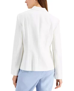 Kasper Plus Size Crepe One-Button Blazer -Sam Edelman Shop 19937579 fpx