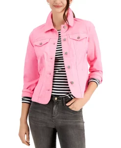 Charter Club Women's Denim Jacket, Created For Macy's -Sam Edelman Shop 20242158 fpx