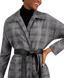 Anne Klein Printed Belted Jacket -Sam Edelman Shop 20336209 fpx