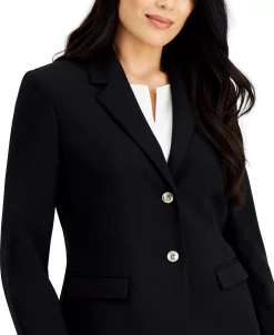 Kasper Two-Button Blazer, Regular And Petite Sizes -Sam Edelman Shop 20596599 fpx