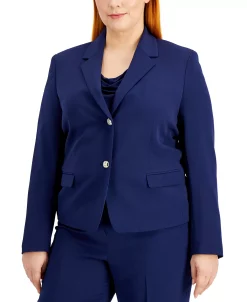 Kasper Plus Size Two-Button Blazer -Sam Edelman Shop 20597545 fpx