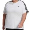 ADIDAS Plus Size Essentials Slim 3-Stripes T-Shirt -Sam Edelman Shop 20931812 fpx