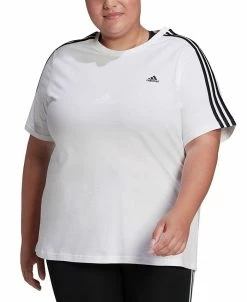 ADIDAS Plus Size Essentials Slim 3-Stripes T-Shirt