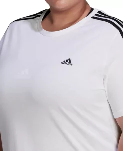 ADIDAS Plus Size Essentials Slim 3-Stripes T-Shirt -Sam Edelman Shop 20931821 fpx