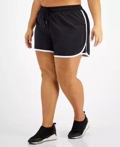 ID Ideology Plus Size Running Shorts, Created For Macy's 11 ID Ideology Plus Size Running Shorts, Created For Macy's -Sam Edelman Shop 20932415 fpx