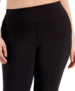 ID Ideology Plus Size Side-Pocket Full-Length Legging, Created For Macy's -Sam Edelman Shop 20932565 fpx