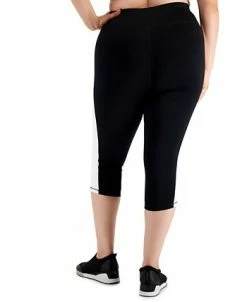 ID Ideology Plus Size Colorblocked Capri Leggings, Created For Macy's -Sam Edelman Shop 21429286 fpx