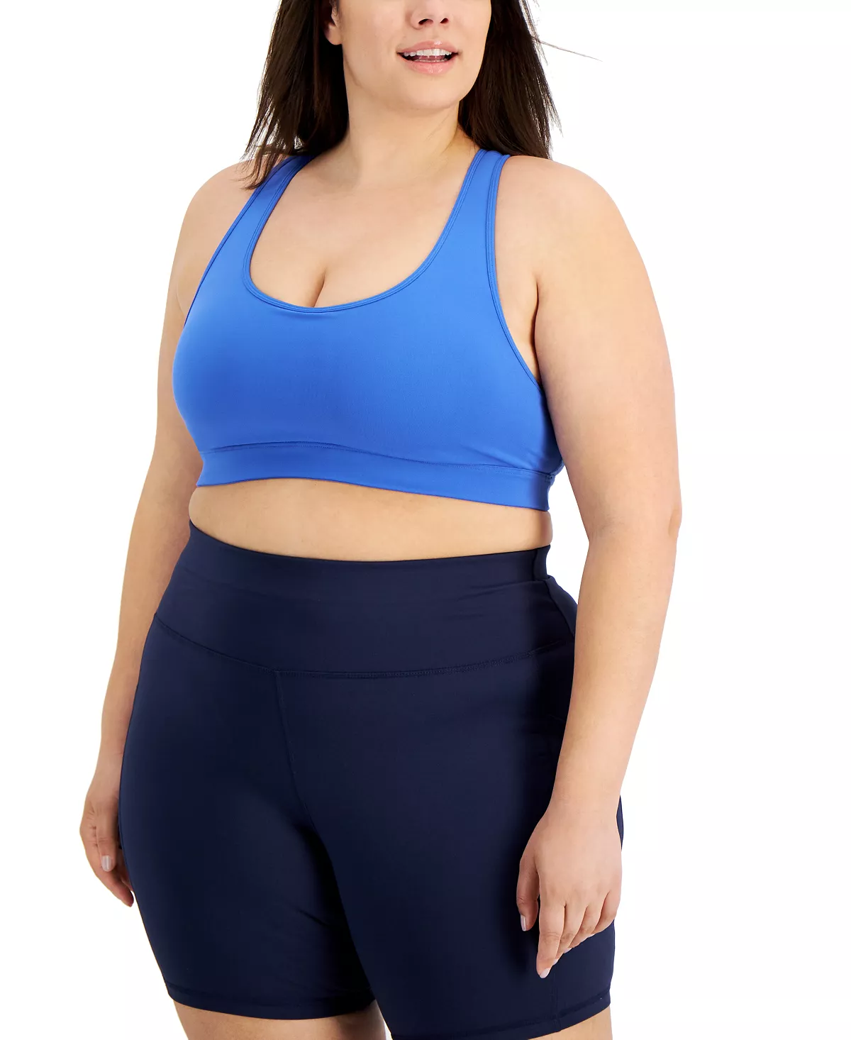 ID Ideology Performance Plus Size Medium Impact Sports Bra, Created For Macy's 8 ID Ideology Performance Plus Size Medium Impact Sports Bra, Created For Macy's - Image 6