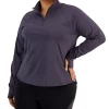 ID Ideology Plus Size Quarter-Zip Sweatshirt, Created For Macy's