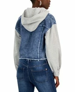 INC International Concepts Women's Mixed-Media Jacket, Created For Macy's -Sam Edelman Shop 21699697 fpx