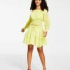 Bar III Women's Smocked Tiered Tie-Waist Ruffled Skirt, Created For Macy's -Sam Edelman Shop 21706937 fpx