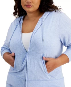 ID Ideology Plus Size Full-Zip Hooded Jacket, Created For Macy's -Sam Edelman Shop 21721284 fpx