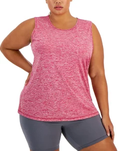 ID Ideology Plus Size Keyhole-Back Tank Top, Created For Macy's -Sam Edelman Shop 21856078 fpx