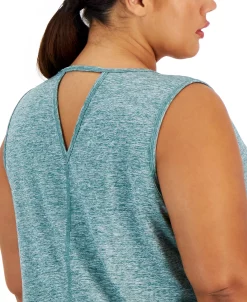 ID Ideology Plus Size Keyhole-Back Tank Top, Created For Macy's -Sam Edelman Shop 21856086 fpx