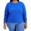 ID Ideology Plus Size Retro Recycled Long-Sleeve Top, Created For Macy's