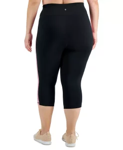 ID Ideology Plus Size Colorblocked Capri Leggings, Created For Macy's -Sam Edelman Shop 21869920 fpx