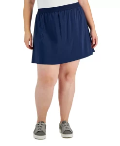ID Ideology Plus Size Woven Skort, Created For Macy's -Sam Edelman Shop 21869978 fpx