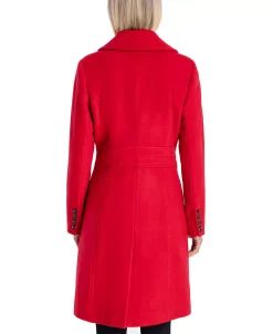 Anne Klein Women's Single-Breasted Walker Coat, Created For Macy's -Sam Edelman Shop 21908403 fpx