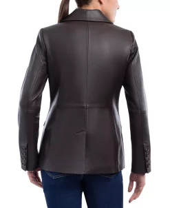 Anne Klein Women's Leather Blazer Coat -Sam Edelman Shop 21908588 fpx