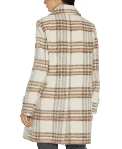 Sam Edelman Women's Double-Breasted Plaid Coat -Sam Edelman Shop 21915274 fpx