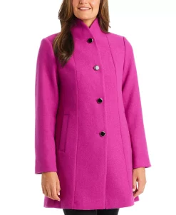 Kate Spade New York Women's Stand-Collar Coat, Created For Macy's -Sam Edelman Shop 21916484 fpx
