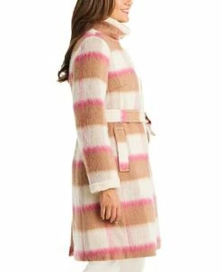 Kate Spade New York Women's Belted Plaid Coat -Sam Edelman Shop 21916498 fpx