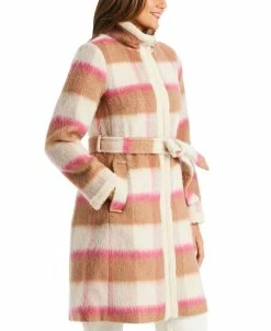 Kate Spade New York Women's Belted Plaid Coat -Sam Edelman Shop 21916499 fpx