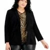 Bar III Plus Size One Button Blazer, Created For Macy's -Sam Edelman Shop 21950316 fpx