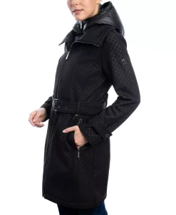 Michael Kors Women's Belted Hooded Raincoat -Sam Edelman Shop 21958994 fpx