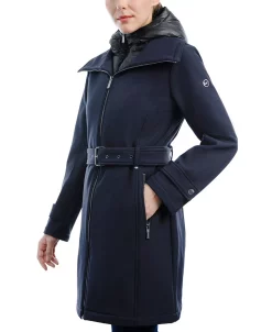 Michael Kors Women's Belted Hooded Raincoat -Sam Edelman Shop 21958999 fpx