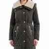 Michael Kors Women's Hooded Faux-Fur-Trim Quilted Coat, Created For Macy's -Sam Edelman Shop 21959118 fpx