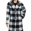 Michael Kors Women's Plaid Drop-Shoulder Coat
