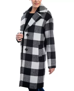 Michael Kors Women's Plaid Drop-Shoulder Coat -Sam Edelman Shop 21959164 fpx