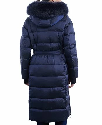 Michael Kors Women's Belted Faux-Fur-Trim Hooded Maxi Puffer Coat 4 Michael Kors Women's Belted Faux-Fur-Trim Hooded Maxi Puffer Coat - Image 2