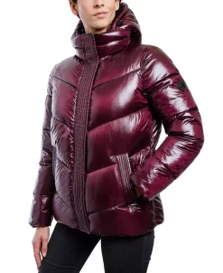 Michael Kors Women's Shine Hooded Puffer Coat -Sam Edelman Shop 21959542 fpx